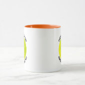 Kleiner Text ORANGE Combo 11oz Individuelles Pickl Tasse (Zentrum)