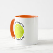 Kleiner Text ORANGE Combo 11oz Individuelles Pickl Tasse (Vorderseite Links)