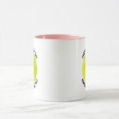 Kleiner Text PINK Combo 11oz Individuelle Pickleba Tasse (Zentrum)