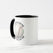 Kleiner Text SCHWARZ Combo 11oz Individueller Base Tasse (Vorderseite Links)
