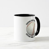 Kleiner Text SCHWARZ Combo 11oz Individueller Base Tasse (VorderseiteRechts)