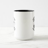 Kleiner Text SCHWARZ Combo 15oz Benutzerdefinierte Tasse (Zentrum)