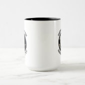 Kleiner Text SCHWARZ Combo 425g Custom 8 Ball Tasse (Zentrum)