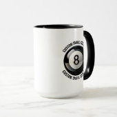 Kleiner Text SCHWARZ Combo 425g Custom 8 Ball Tasse (VorderseiteRechts)