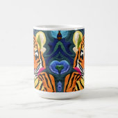 Kleiner Tiger Cub quilt like Design Kaffeetasse (Mittel)