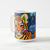 Kleiner Tiger Cub quilt like Design Kaffeetasse (Vorderseite Links)