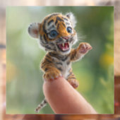 kleiner Tiger Fensteraufkleber (Blatt 2)