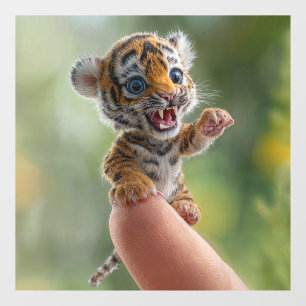 kleiner Tiger Fensteraufkleber