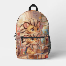 Kleiner Tiger-Gelehrter – Eine launige Reise  Bedruckter Rucksack