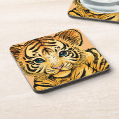 KLEINER TIGER GETRÄNKEUNTERSETZER (Linke Seite)