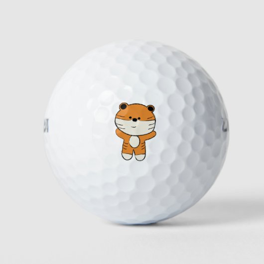 Kleiner Tiger Golfball (Vorderseite)