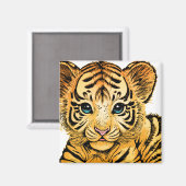 KLEINER TIGER MAGNET (Vorderseite/Rückseite)