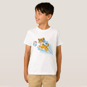 Kleiner Tiger mit Kugel T-Shirt (Vorne ganz)