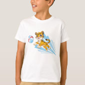 Kleiner Tiger mit Kugel T-Shirt (Vorderseite)