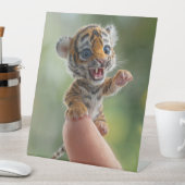 kleiner Tiger Sockelschild (In Situ)