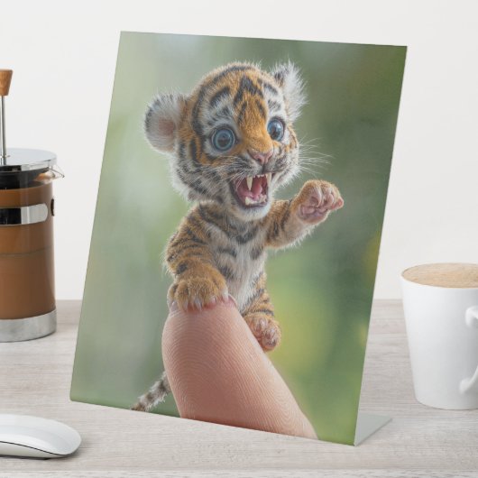 kleiner Tiger Sockelschild (In Situ)