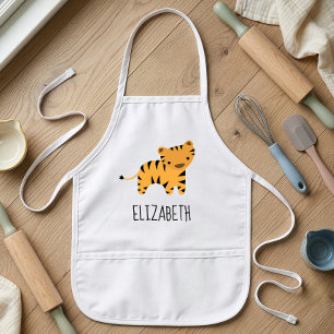 Kleiner Tiger Süß Personalisiert Kinderschürze