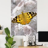 Kleiner Tortoiseshell Butterfly Poster (Heimbüro)