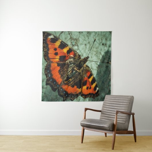 Kleiner Tortoiseshell Butterfly Wandteppich (Beispiel (Horizontal))