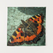 Kleiner Tortoiseshell Butterfly Wandteppich (Vorderseite)