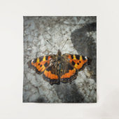 Kleiner Tortoiseshell Butterfly Wandteppich (Vorderseite)