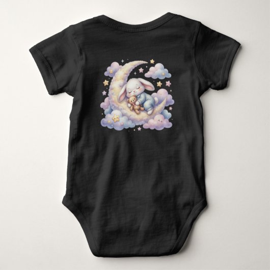 Kleiner Träumerhase Baby Strampler (Rückseite)