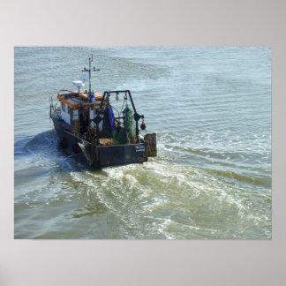Kleiner Trawler, Cardiff Bay Harbour Poster
