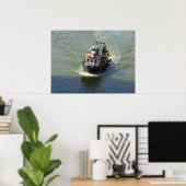 Kleiner Trawler, Cardiff Bay Harbour Poster (Heimbüro)