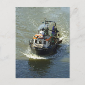 Kleiner Trawler, Cardiff Bay Harbour Postkarte
