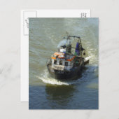 Kleiner Trawler, Cardiff Bay Harbour Postkarte (Vorne/Hinten)