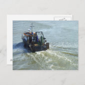 Kleiner Trawler, Cardiff Bay Harbour Postkarte (Vorne/Hinten)