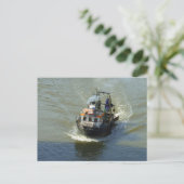 Kleiner Trawler, Cardiff Bay Harbour Postkarte (Stehend Vorderseite)