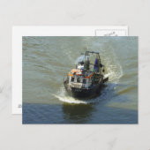 Kleiner Trawler, Cardiff Bay Harbour Postkarte (Vorne/Hinten)