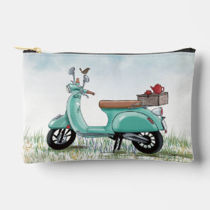 Kleiner Türkis Roller Zubehörtasche