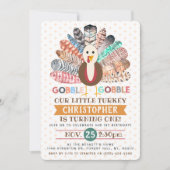 Kleiner türkischer Erntedank jeden Geburtstag Einladung (Vorderseite)