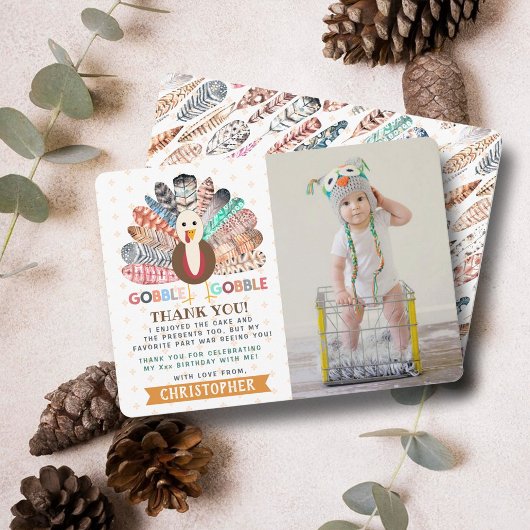 Kleiner türkischer Erntedank jedes Alters Geburtst Dankeskarte