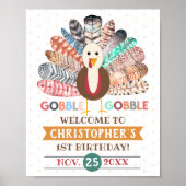 Kleiner türkischer Erntedank jedes Alters Geburtst Poster (Vorne)