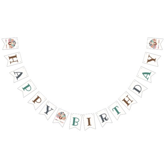 Kleiner türkischer Erntedank jedes Alters Geburtst Wimpelkette (Alle)