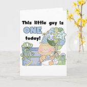 Kleiner Typ ist ein Hemd und Geschenke Karte (Gelbe Blume)