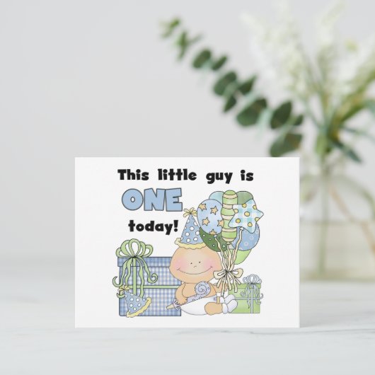 Kleiner Typ ist ein Hemd und Geschenke Postkarte (Stehend Vorderseite)