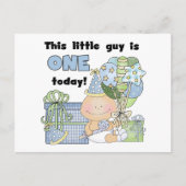 Kleiner Typ ist ein Hemd und Geschenke Postkarte (Vorderseite)