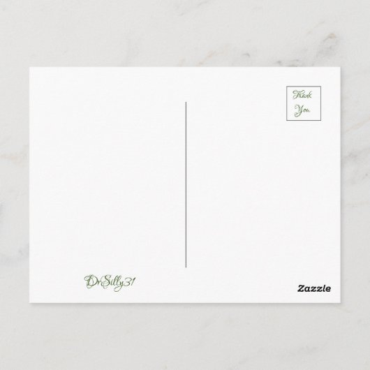 kleiner Typ Postkarte (Rückseite)