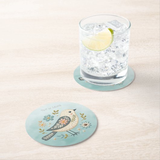 Kleiner Untersetzer für grünes Vogelschwarz (Vor Ort)