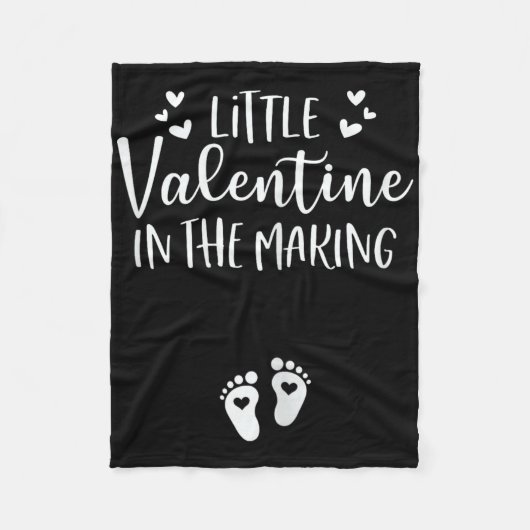 Kleiner Valentinstag in der Herstellung Valentinst Fleecedecke (Vorderseite)
