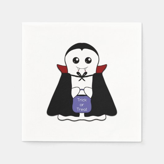 Kleiner Vampir Geist Serviette (Vorderseite)