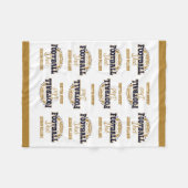 Kleiner Vater Fleecedecke (Vorderseite (Horizontal))