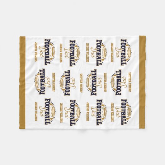 Kleiner Vater Fleecedecke (Vorderseite (Horizontal))