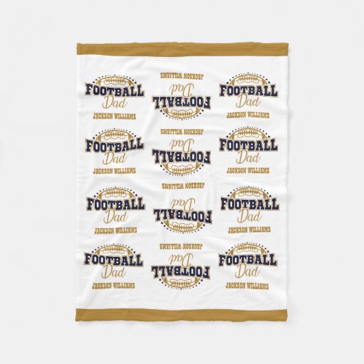 Kleiner Vater Fleecedecke (Vorderseite)