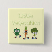 Kleiner Vegetarier Button (Vorderseite)