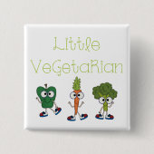 Kleiner Vegetarier Button (Vorderseite)
